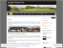 Tablet Screenshot of dumfriessportsclub.co.uk
